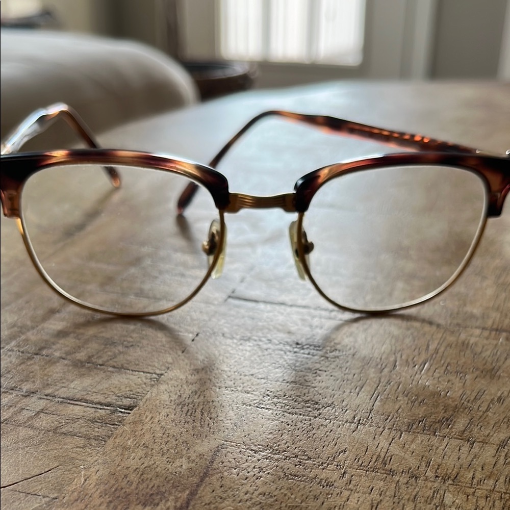 Vintage Tortoise and Gold Glasses